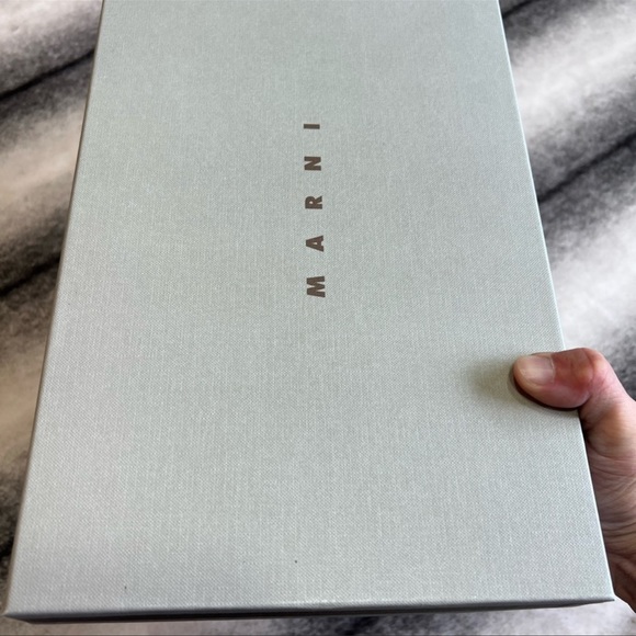 Marni Fussbett Leather Wrap Black/Maroon Sandals - Picture 8 of 9